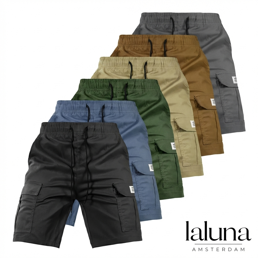 Michelle Moore | Summer Cargo Shorts with Elastic Waist