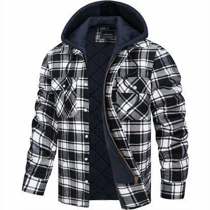 Michelle Moore | Plaid Zip-Up Jacket