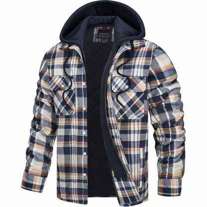 Michelle Moore | Plaid Zip-Up Jacket