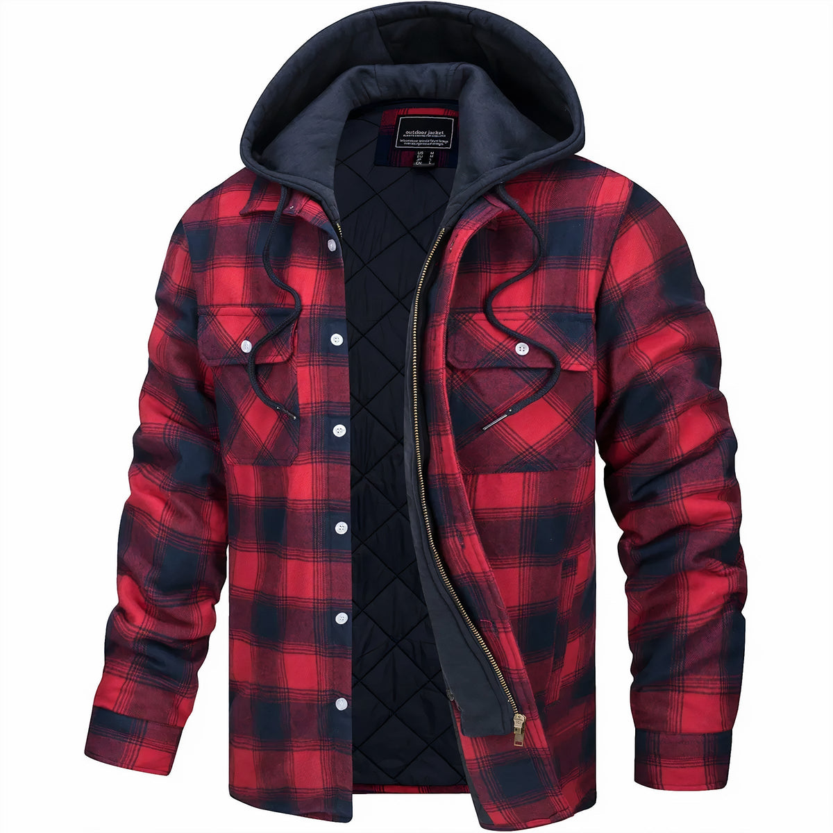 Michelle Moore | Plaid Zip-Up Jacket