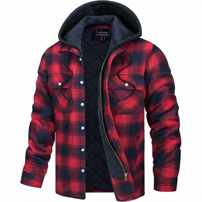 Michelle Moore | Plaid Zip-Up Jacket