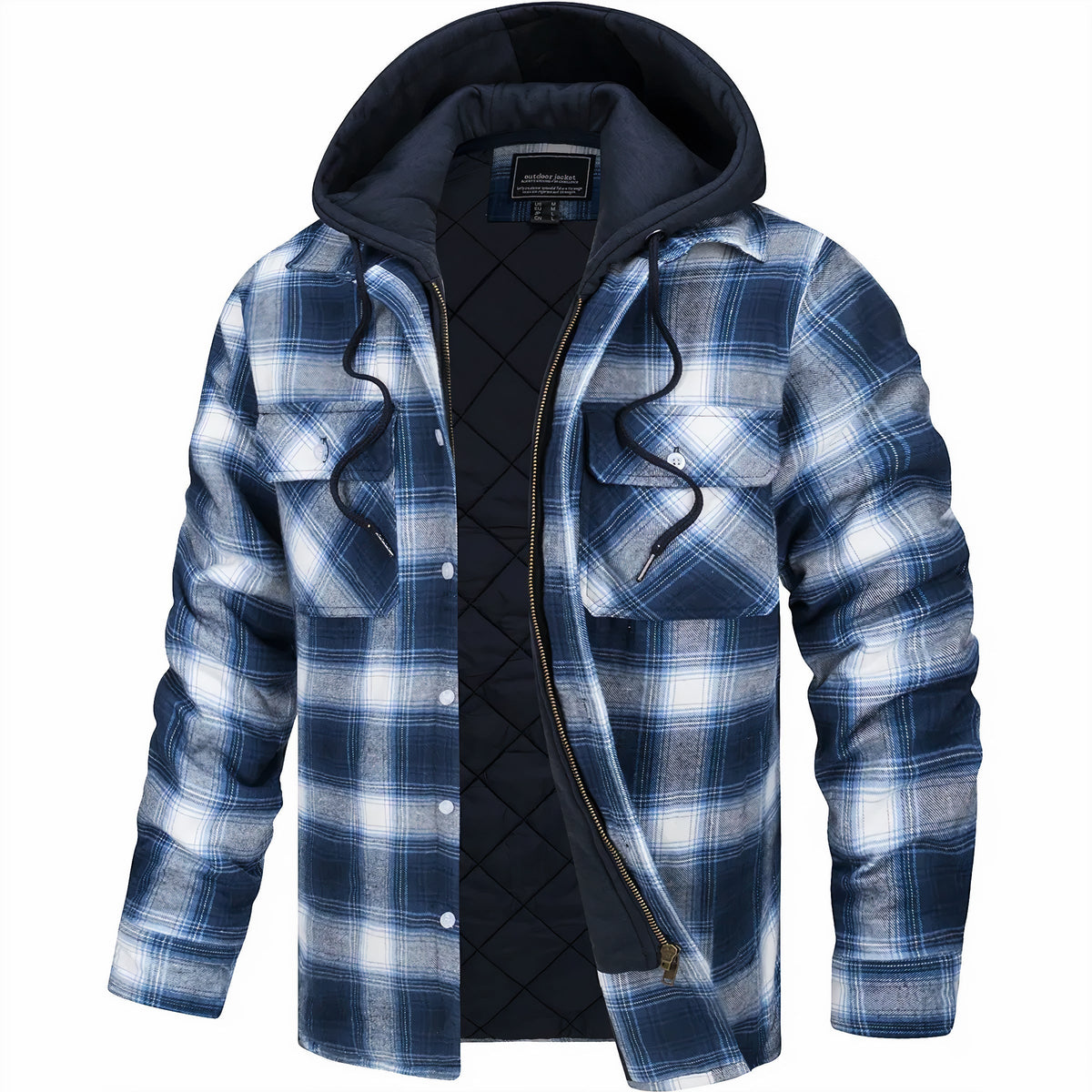 Michelle Moore | Plaid Zip-Up Jacket