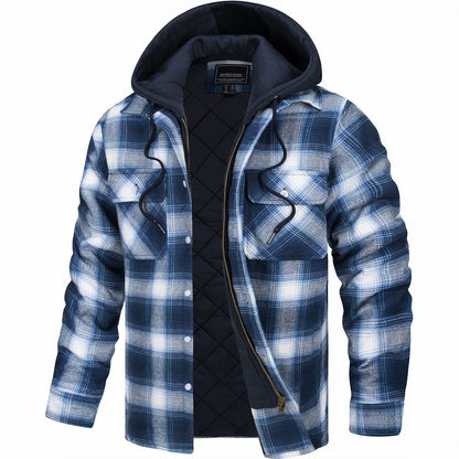 Michelle Moore | Plaid Zip-Up Jacket
