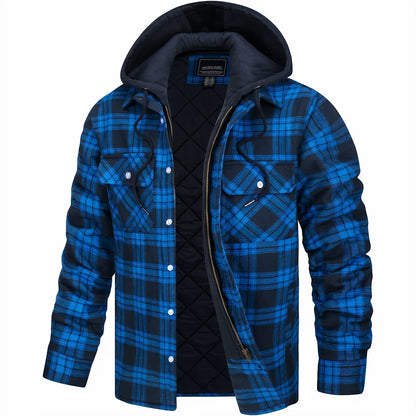 Michelle Moore | Plaid Zip-Up Jacket